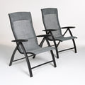 Set di sedie pieghevoli, colore grigio