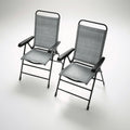 Set di sedie pieghevoli, colore grigio