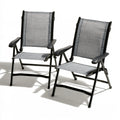 Set di sedie pieghevoli, colore grigio