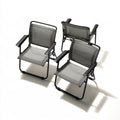 Set di sedie pieghevoli, colore grigio
