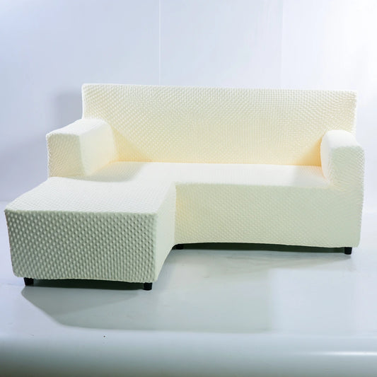 Divano contemporaneo, colore bianco avorio e beige chiaro
